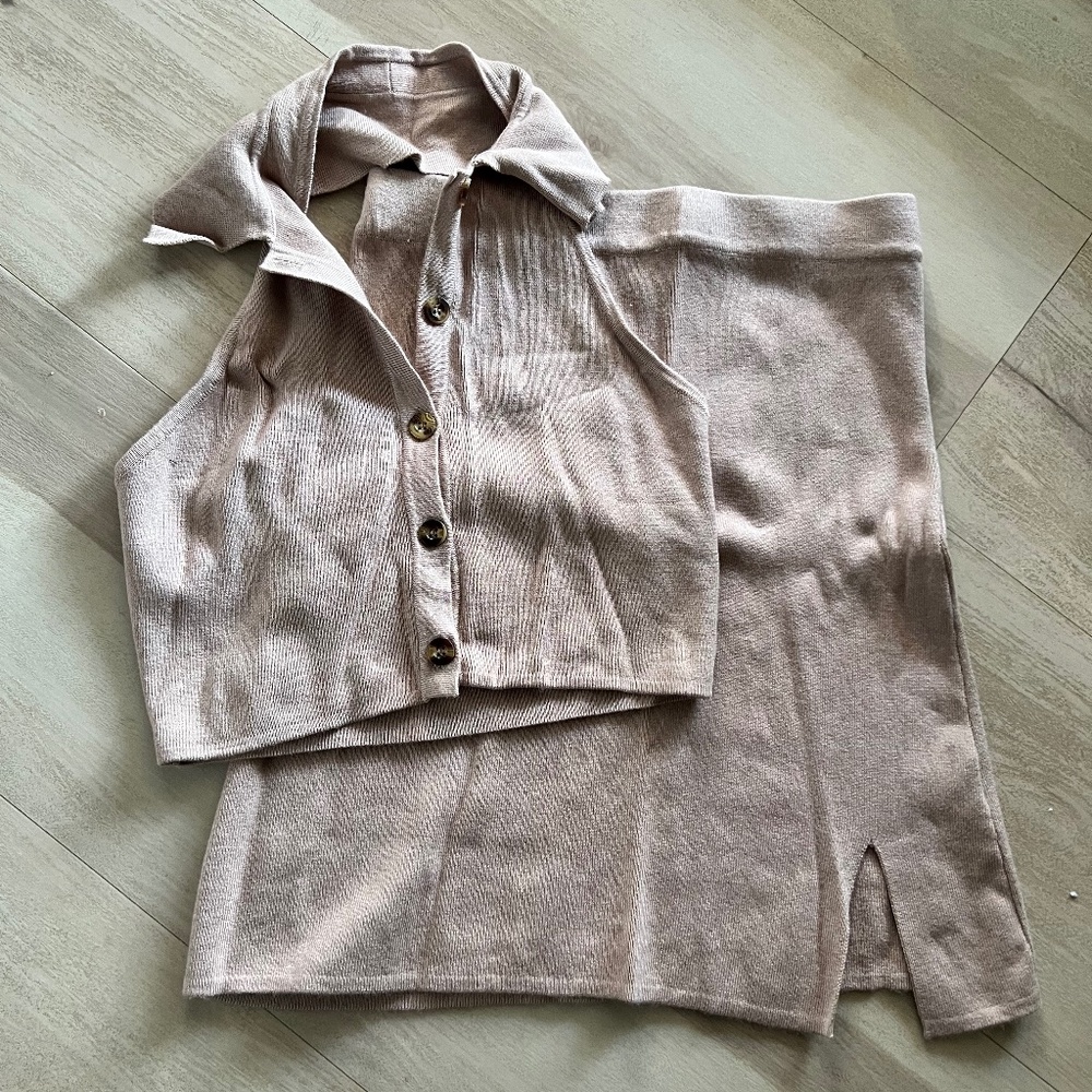 REVOLVE Matching beige set